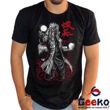 Imagem de Camiseta Jiraya 100% Algodão Ero Sennin  Naruto Anime Geeko