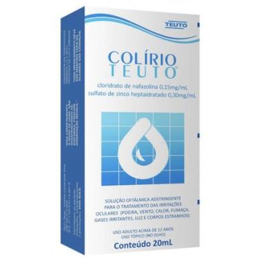 Imagem de Colírio Teuto (Cloridrato de Nafazolina e Sulfato de Zinco Heptaidratado) 20ml TEUTO