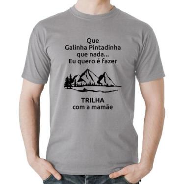 Imagem de Camiseta Algodão Trilha Com A Mamãe Trekking - Foca Na Moda