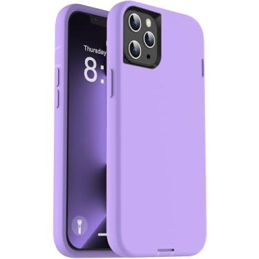 Imagem de ORIbox Capa roxa para iPhone 13 Pro Max, [proteção contra quedas de grau militar de 3 metros], capa antiqueda de silicone líquido resistente à prova de choque para iPhone 13 Pro Max, 6,7 polegadas,