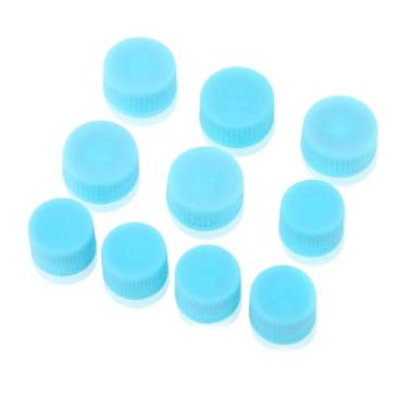 Imagem de 10 peças de tampas de refrigerante A/C para porta de refrigerante com laço lateral alto/baixo serviço de ar condicionado com CA tampa contra poeira