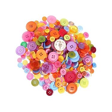 Imagem de Operitacx 1200 Unidades botões coloridos faça você mesmo costura acessorios Acessórios costura miniboneca botões camisa decoração materiais roupas boneca botões decorativos