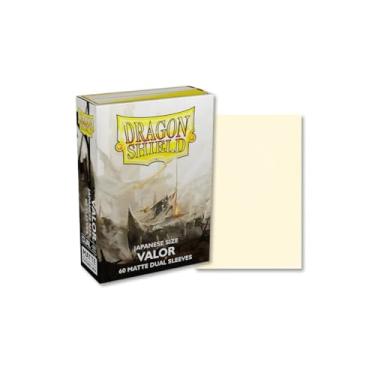 Imagem de Dragon Shield Dual Matte Mini Japanese Valor Ivory 60 ct Card Sleeves Individual Pack