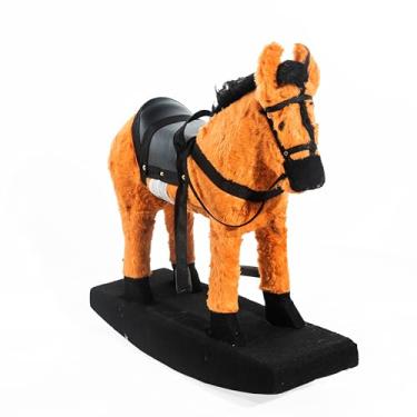 Imagem de Cavalinho de Balanço Corcel Indomável Madeira Pelúcia Antialérgica