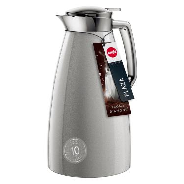 Imagem de Garrafa Térmica Plaza Quick TIP 1L Emsa Cinza