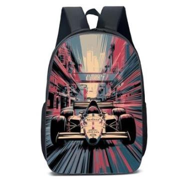 Imagem de MOCHILA ESCOLA INFANTIL JUVENIL ANIME CARRO DE CORRIDA-Unissex
