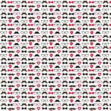 Imagem de Papel De Parede Adesivo Óculos Corações Beijos Decorativo - LRP