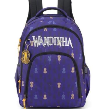 Imagem de Mochila Laptop Nevermore Wandinha Addams Roxo Original, Roxo