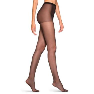 Imagem de Meia Calça Loba Lupo Fina 5680-001 Microfibra Fio 15, Preto, EXG