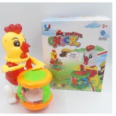 Imagem de Brinquedo Galinha Infantil Bate Tambor Com Luz E Som - Toys