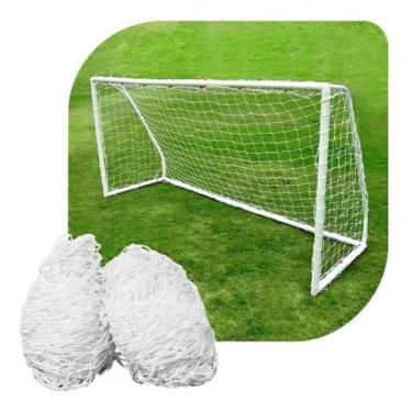 Imagem de Rede ( Par) Para Mini Gol Travinha Malha 10x10 Fio 3 - Spitter - Ref 9