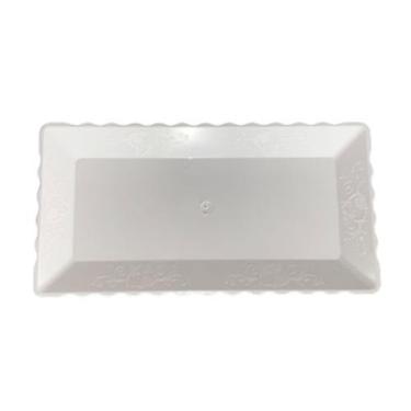 Imagem de Bandeja 30x15cm Branca Unid. - Plast Art