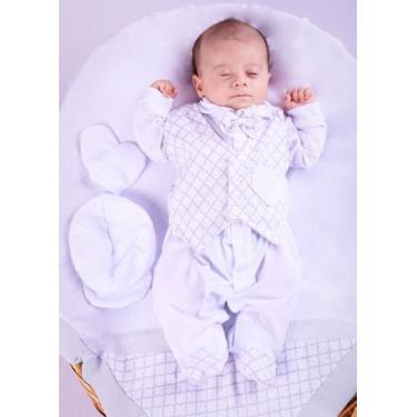 Imagem de Saída Maternidade 5 Peças Lucca - Pandora Baby Enxovais, Branco