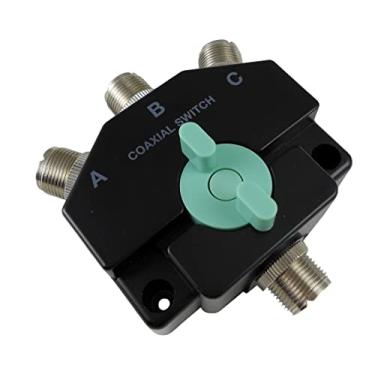 Imagem de Anteenna TW-103Ni Interruptor coaxial de 3 posições para 144/440MHz HAM CB ou HF/VHF/UHF rádio UHF fêmea (SO-239) conector banhado Ni