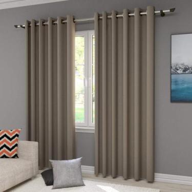 Imagem de Cortina 100% Blackout 4,00cm X2,50 Cm Vitalle Plano Castor - Belchior