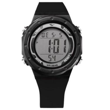 Imagem de Relógio Pulso Masculino Everlast Digital Pulseira Ajustável, Preto