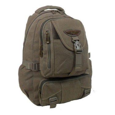 Imagem de Bolsa Mochila Em Lona Resistente Escolar Trabalho Viagem Unissex - KVN