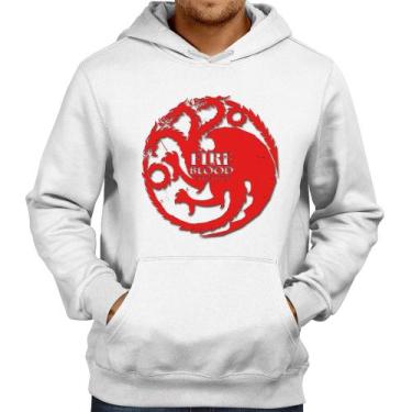 Imagem de Moletom Fire and Blood Targaryen - Foca na Moda, Branco, P