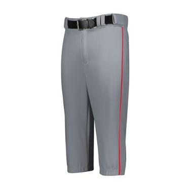 Imagem de Russell Athletic Calcinha infantil para meninos da série diamante 2.14, cinza beisebol/vermelho verdadeiro, Cinza/Vermelho verdadeiro, P