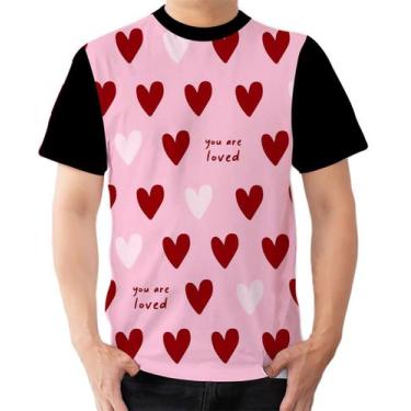 Imagem de Camiseta Camisa Ads  Coração Vermelho Amor Dia dos Namorados 3 - Fabri