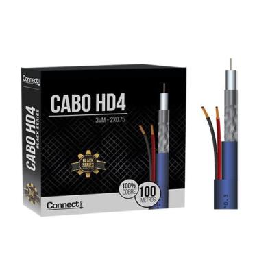 Imagem de Cabo Cftv Hd 3mm - Hd4 bipolar - Premium - Rolo 100 Metros - CPRO