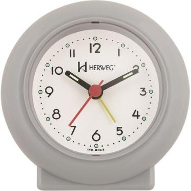 Imagem de Despertador Quartz Cinza Herweg 2611