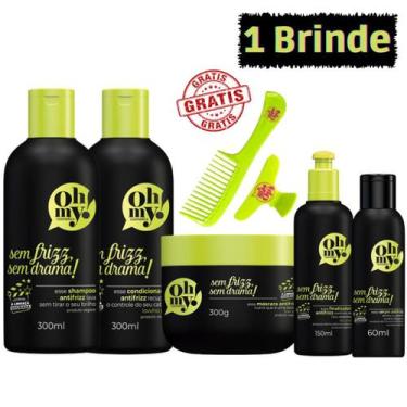 Imagem de Kit Oh My Sem Frizz Sem Drama 300ml Vegano Liberado 5 Itens - Oh My!