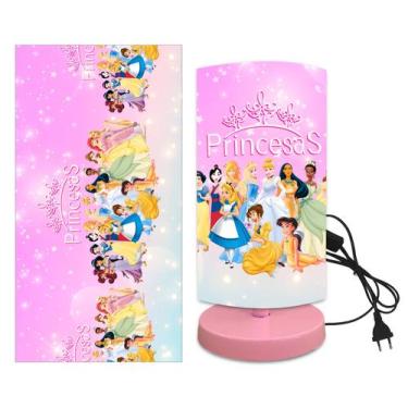 Imagem de Abajur luminaria unique princesas quarto bebe - ATACADAO DA DECORACAO