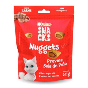 Imagem de Snacks Quatree Nuggets para Gatos Sabor Carne 60g