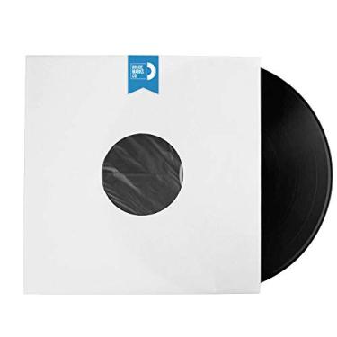 Imagem de 20 capas internas brancas para discos LPs de vinil de 30 cm com papel polido para proteção de vinil premium