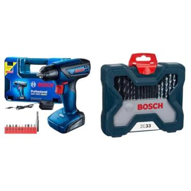 Imagem de Kit Bosch GSR 1000 Smart + Kit X-Line 33pç