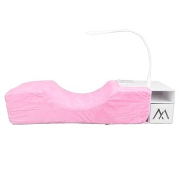 Imagem de Travesseiro de Extensão de Cílios Com Suporte Organizador de Prateleira LED Prateleira de Travesseiro de Extensão de Cílios Leve Em Forma de U