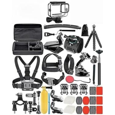 Imagem de Generic Kit De 50 Acessórios Para Gopro Hero 13 12 11 10 9 Preto + Caixa De Proteção À Prova D'Água Pacote De Protetor De Tela Para Gopro Gopro13 Gopro12 Gopro11 Gopro10 Hero13 Hero12 Hero11 Hero10