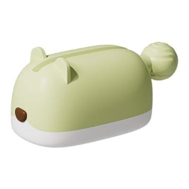 Imagem de ＫＬＫＣＭＳ Espremedor de Pasta de Dente Multifuncional Desenho Animado Manual Minimalista Montado Na Parede Ou Suporte de Assento para Tubo de Pasta de Dente, verde