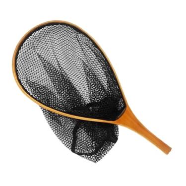 Imagem de YIJU Rede de pesca com mosca malha de malha de madeira Handeld hand