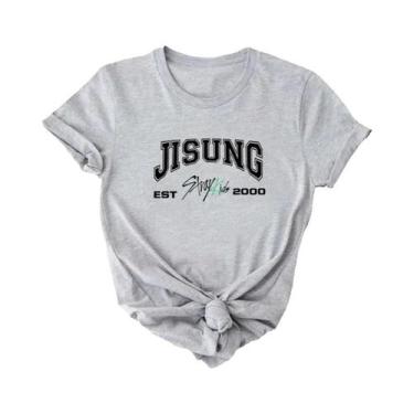 Imagem de Coreano Streetwear Stray Kids Membros Camisetas Bang Chan Changbin Lee