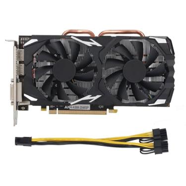 Imagem de Placa gráfica RX580 8GB GDDR5 256BIT para PC Desktop - 1284MHz Core, memória 7000MHz, DirectX 12, suporte 7680x4320, resfriamento silencioso, PCI Express 3.0, compatível com 1