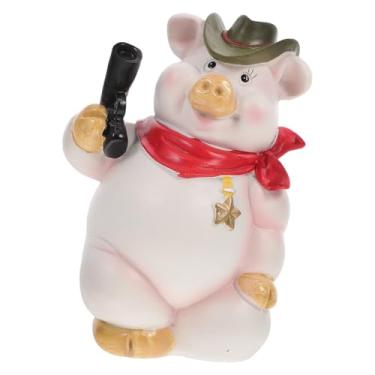 Imagem de TOYANDONA Cofrinho Fofo De Porquinho - Caixa De Economia De Dinheiro Unidirecional Adorável Enfeite De Mesa Com Design De Porco Para Decoração De Escritório Em Casa E Adultos