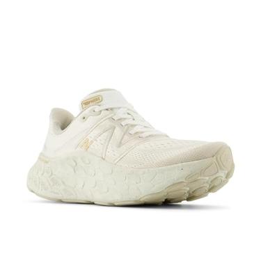 Imagem de New Balance Fresh Foam X More V4 Tênis de corrida feminino, Angora/sal marinho/raio da lua, 9.5 Wide