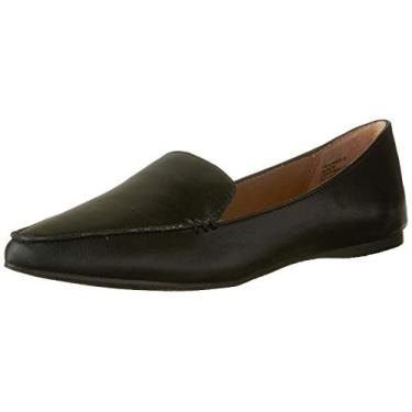 Imagem de Steve Madden Mocassins Femininos Plumas, Couro preto, 10