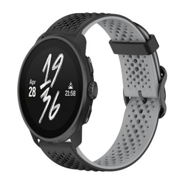 Imagem de Gheper Pulseira de substituição compatível com Suunto Race/Race S/Vertical/9 Peak Pro/9 Peak/5 Peak, acessório para smartwatch, de silicone macio, respirável, 22 mm
