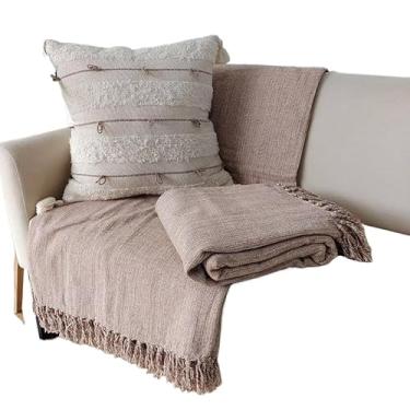 Imagem de Manta 2,20m x 1,50m Gigante Sofá Cama Decorativa Mesclado(BEGE MESCLA)
