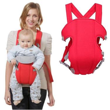 Imagem de Carregador Canguru de Bebê 3 em 1 Vermelho Ninho Para bebe bolsa Segur