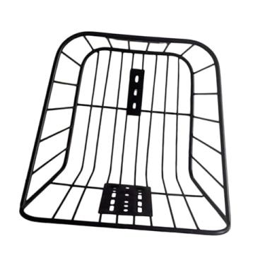 Imagem de Vaveren Cesto de armazenamento traseiro para bicicleta de metal sem tampa acessório universal recipiente de carga de grande capacidade para bagagem de passeio