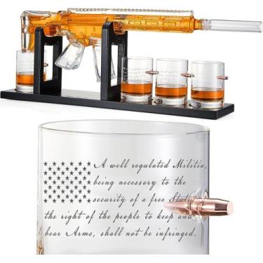 Imagem de Conjunto de decantadores de uísque The Wine Savant AR15 2ª Emenda 1L