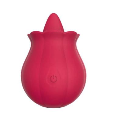 Imagem de Vibrador e estimulador clitoriano Feminino Lingua Flor - QC