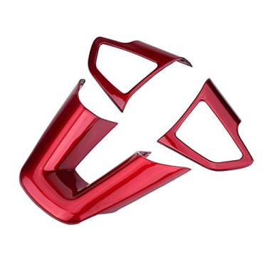 Imagem de Karlak 2015-2018 ABS Car Styling Volante Botões Decoração Capa Guarnição Adesivo, Design Original do Radiano do Carro, Resistente e Resistência às Intempéries, Destacar a Sua