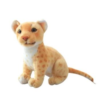 Imagem de Boneca De Pelúcia Realista Leopardo Leão Pantera Bebê Travesseiro Maci
