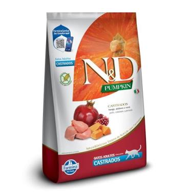 Imagem de Ração Farmina N&D Pumpkin Frango, Abóbora e Romã para Gatos Adultos Castrados - 400g