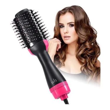 Imagem de Escova Modeladora 3 em 1 Secador, Alisador e Pente de Secagem – Cabelos Impecáveis!